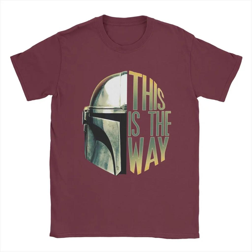 Men's T-Shirt This Is The Way Vintage Pure Cotton Tees Short Sleeve T Shirt Crewneck Tops Party