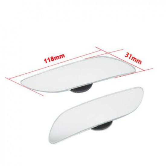 Car Rear View Side Blind Spot Mirrors 360° Wide Angle Adjustable Parking Mirror