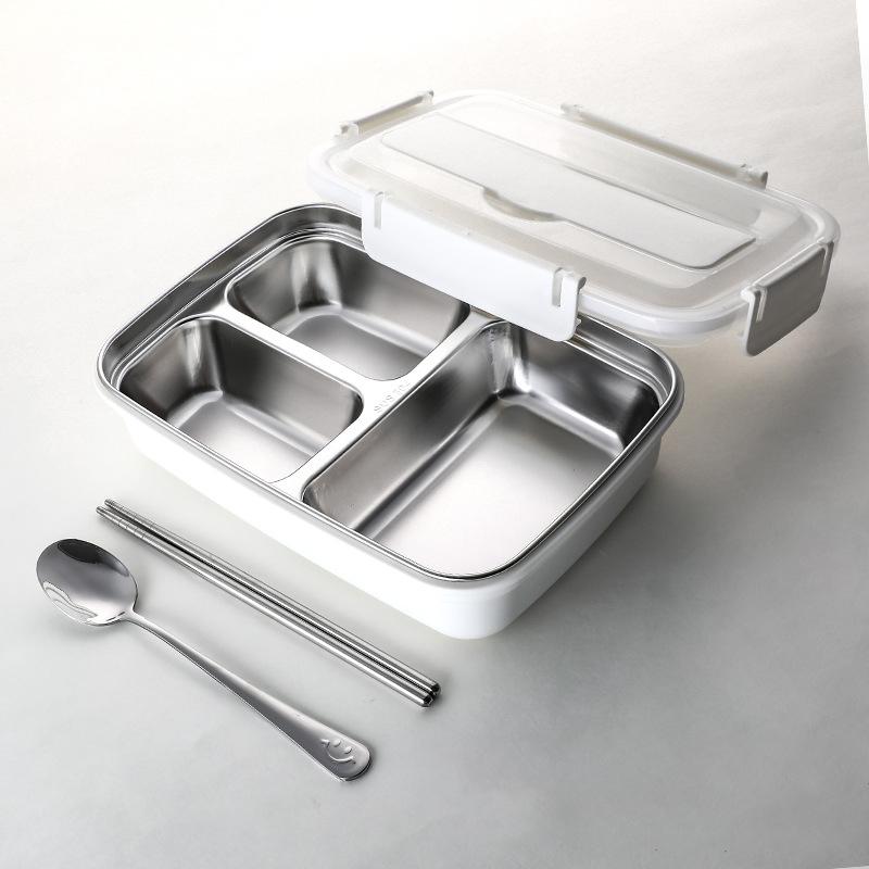 Container Students Office Workers Leak Proof Stainless Steel Lunch Box