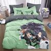 Luo Xiaohei Cotton Cartoon Anime Bedding Set for Kids - Duvet & Bed Sheet - Ideal for Dorms