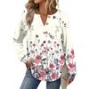 Women's Retro Printed Fashionable Long-sleeved Top