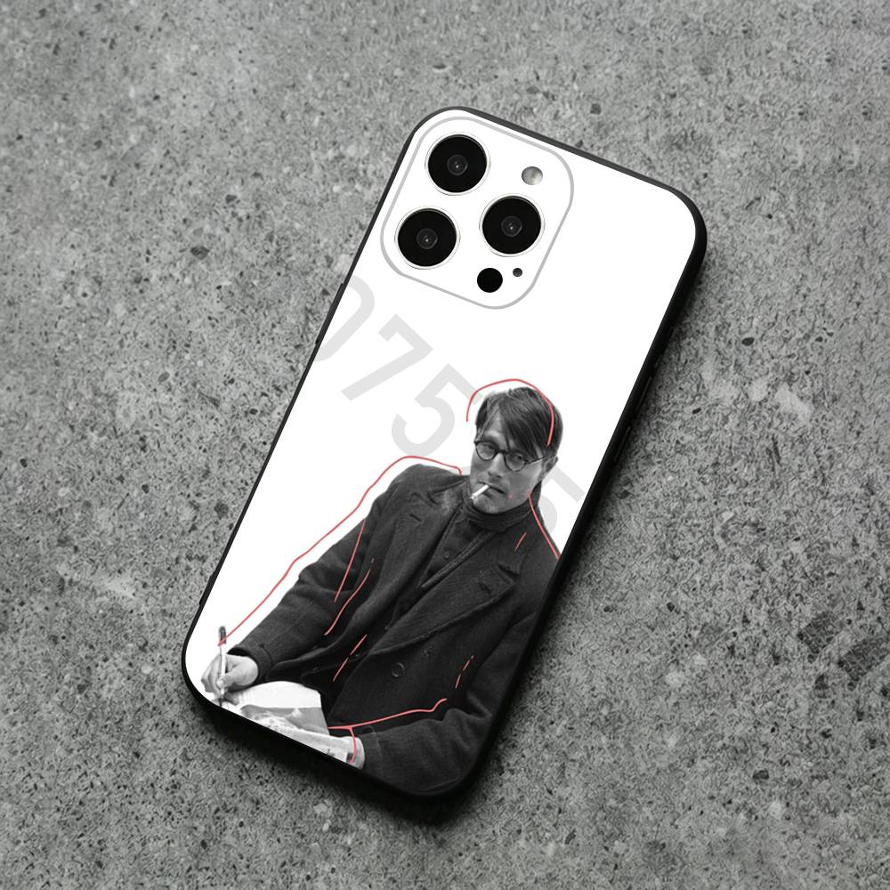 Mads M-Mikkelsen Phone Case for iPhone 17 Air 16 14 15 11 12 13 Pro Max 7 6 15 16 Plus 16E Shockproof Cover