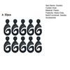 30/50Pcs Plastic Gazebo Curtain Hook Heavy Duty Multi-Functional Outdoor Hotel Gnats Netting Black Curtain Track Hooks Gazebo Accessories