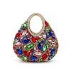 Elegante Strass Avondclutch - Hol Metaal Diamant Ontwerp