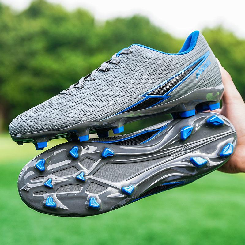 Männer Fußball Stiefel Lange Spikes Hohe Knöchel Fußball Schuhe FG Outdoor Gras Stollen Fußball Stiefel Training Sport Fußball Schuhe