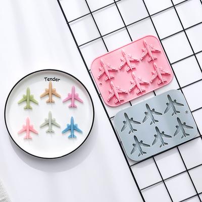 Flugzeug Fondant Silikonform, 3D Flugzeug Eiswürfelform, Flugzeug Silikon Schokolade Süßigkeitenform, Flugzeugform Backform