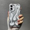Ins Fashion Hollowed Flame Pattern Phone Case For iPhone 16 Pro Max 17 Air 15 13 12 11 14 Plus Slim Heat Dissipation Back Cover