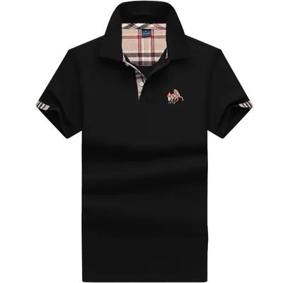 TrendHub Nové pánské polo tričko s krátkým rukávem Pánský vyšívaný top Oblečení Pánské business casual polo tričko