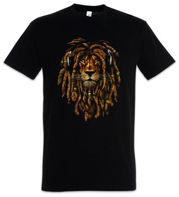 Rastafari Lew IV Koszulka Rasta Jah Babilon Irie Ska Reggae Jamajka Afryka