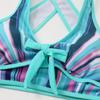 Costume da bagno europeo e americano Costume da bagno spezzato Abito conservativo da donna Set bikini Costume da bagno a tinta unita
