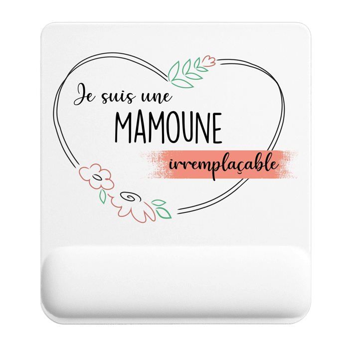 Tapis de souris - PLANETEE - Mamoune irremplaçable - 22x18 cm - 3 mm - Surface anti‑dérapante