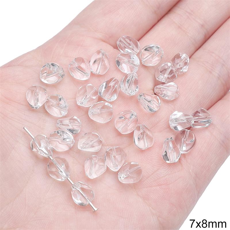 

20 шт хрустальные бусины сердце бабочка свободные бусины-разделители для изготовления ювелирных изделий DIY браслет ожерелье 7x8mm