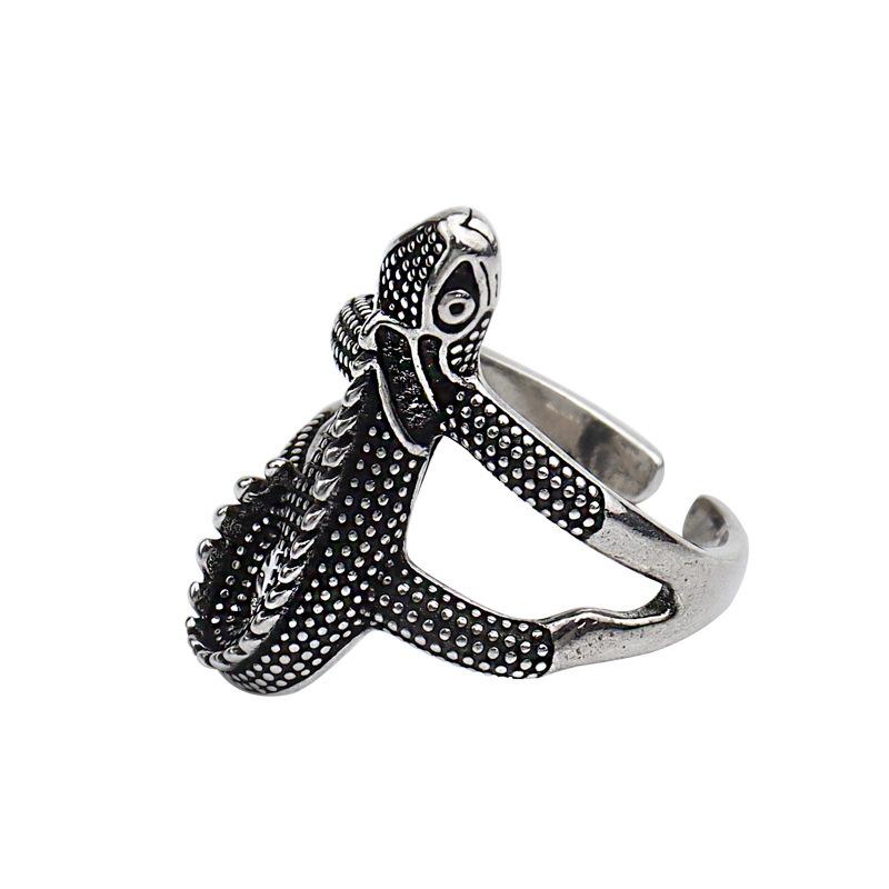 Retro Lizard Men's Ring Hip-hop Domineering Trendy Jewelry