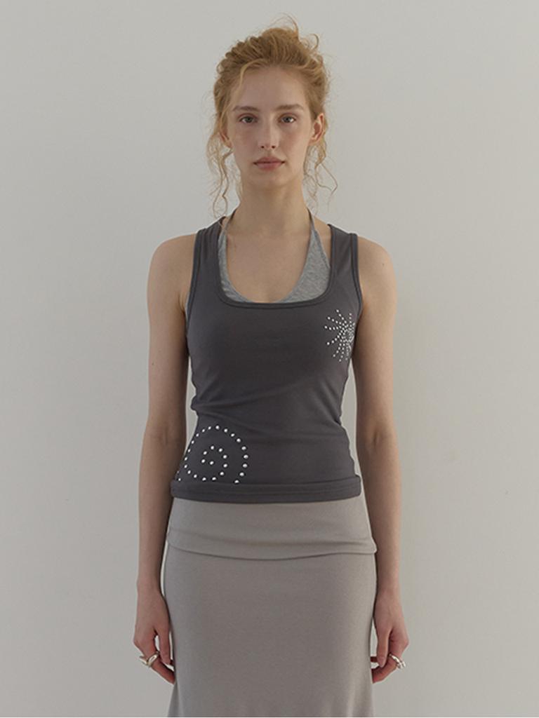 Asula Sunrise Stud Sleeveless (Charcoal)