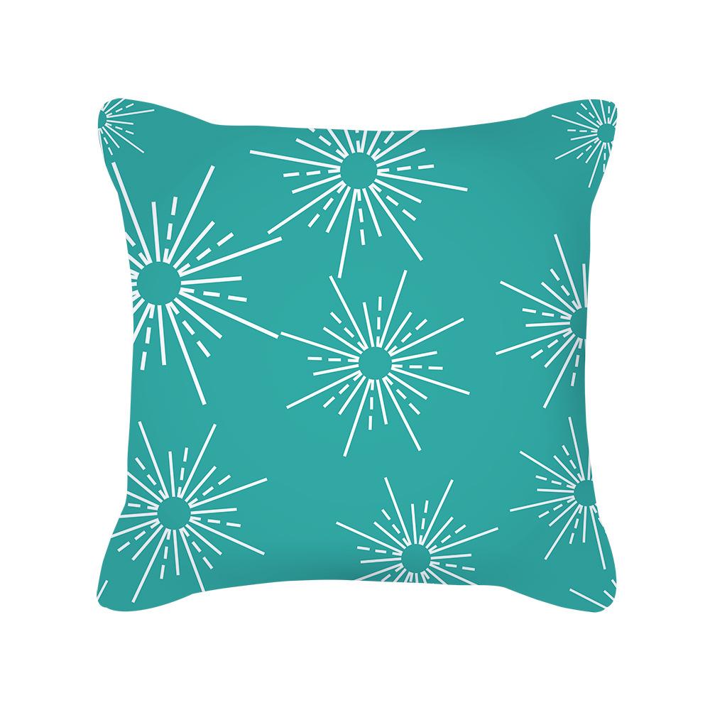 European Style Golden Geometric Pattern Pillow Cover Sofa Cushion Cover New Homeware Pillow Cover