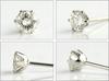 Jewelry PT900 Diamond Earrings Color Diamond 6 Prong Type [Diamond World] Women's 0.40ct F/G