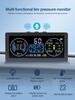 New Solar Car Head Up Display Digital Odometer Security Alarm HUD Intelligent Inclinometer Vehicles Compass Thermometer
