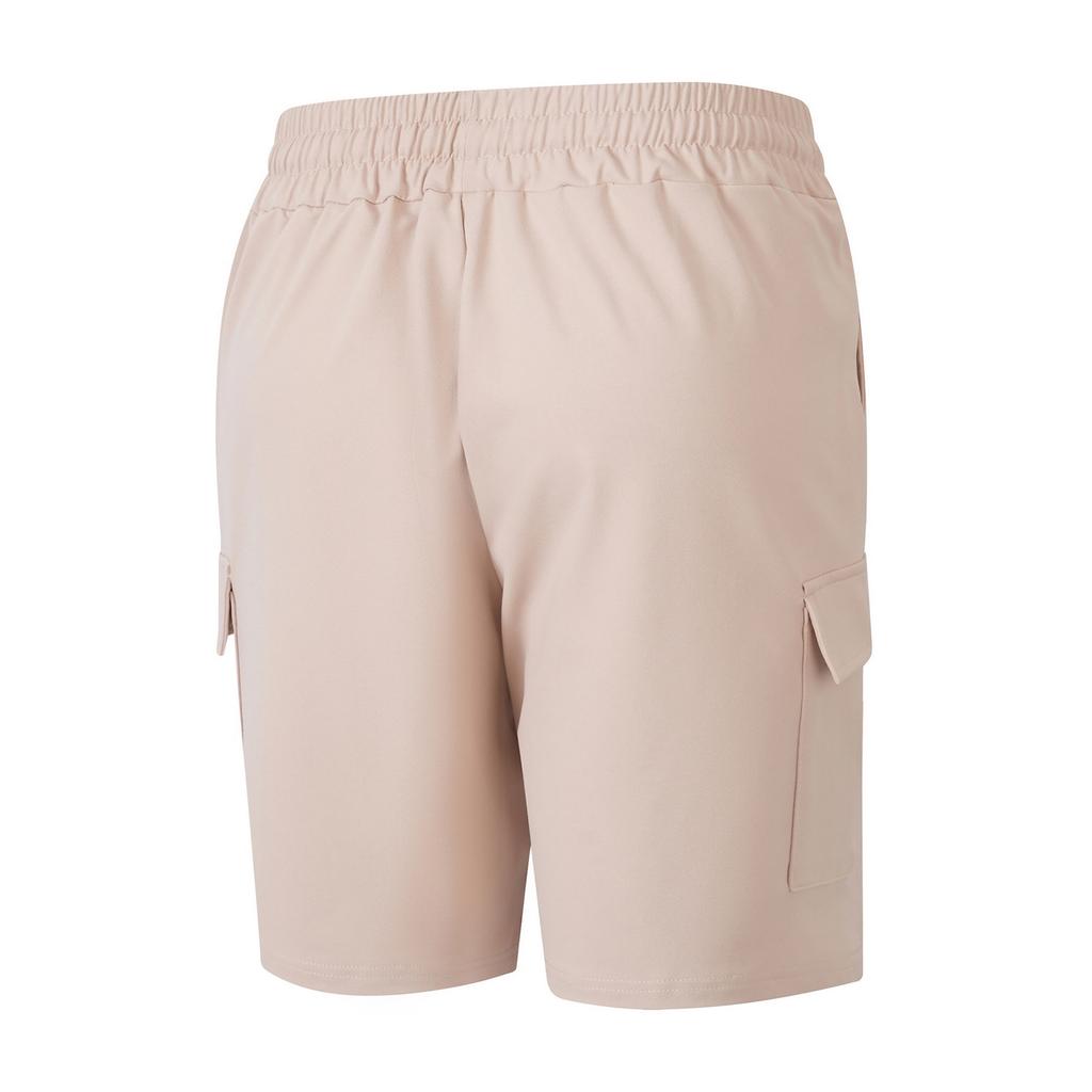Men’s Casual Drawstring Waist Cargo Shorts with Multiple Pockets Relaxed Mid-Length Pants for Daily Wear