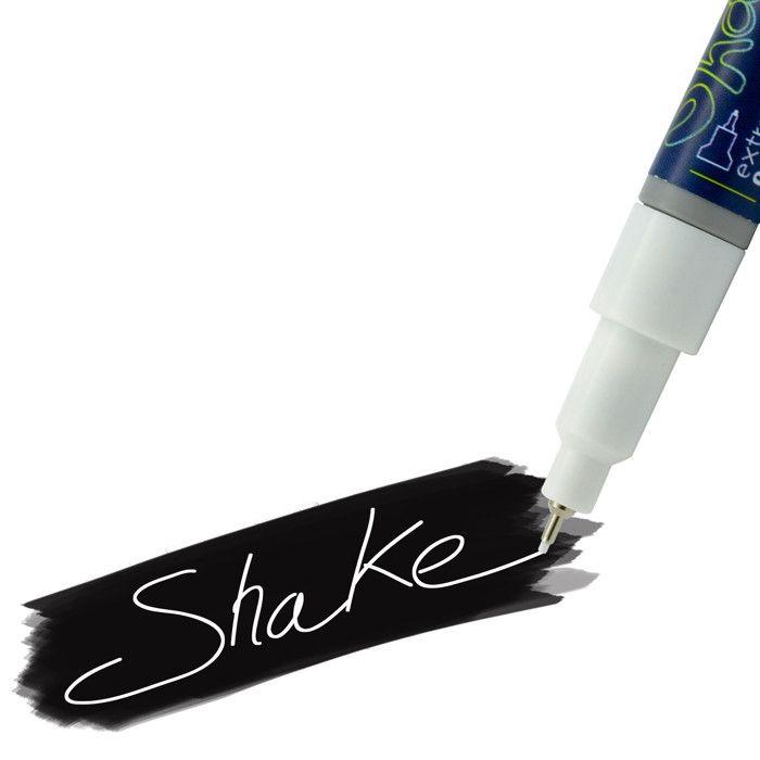 GRAPH'IT SHAKE Pigmented Ink Marker Extra-fine Tip Graph'it Shake Water-based Paint Marker, - Color : White -