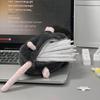 Flower Branch Rat Plush Pencil Pouch Large Capacity Multi-use Cosmetic Bag for School Office Travel Storage Organizer
