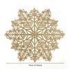 1-20PCS Christmas Snowflake Placemats and Table Runner Decorative Heat Resistant Tableware Mats Dining Room Holiday Party Decor