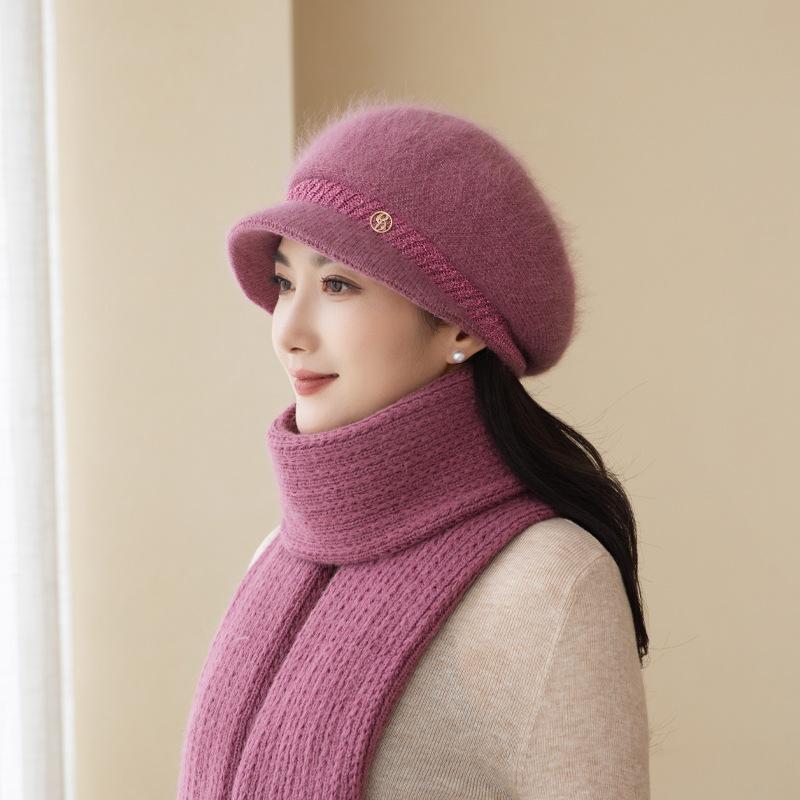 In Autumn And Winter, The Elderly Are Cold-Proof, Velvet And Warm, Knitted Hats, Women'S Thickened Basin Hats, And Trendy Wool Are Versatile.