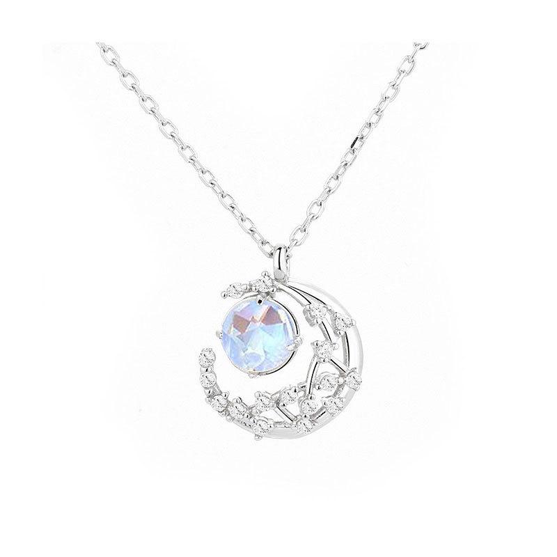 

RUI RUI YU изысканное модное ожерелье со звездой мечты, солнцем, лунным светом и камнем для женщин, цепочка на воротник, свадебная вечеринка, ювелирное изделие, подарок серебряный