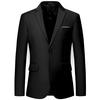 2024 Plus Size Slim Fit Solid Color Business Blazer