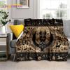 3D Pharaoh Hieroglyphic Egyptian Mythology Soft Blankets,Keep Warm Throw Blanket Comfortable for Picnic Beds Sofa Home Bedroom