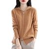 Women's Hooded Zipper Knit Cardigan - Long Sleeve, Versatile, Loose Fit, New for Spring & Autumn 2024 Fashion