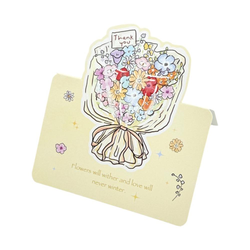 Romantic 3D Greeting Card Rose Pop Up Love Blessing Card with Envelope Valentine's Day Card Wife Girlfriend Gift