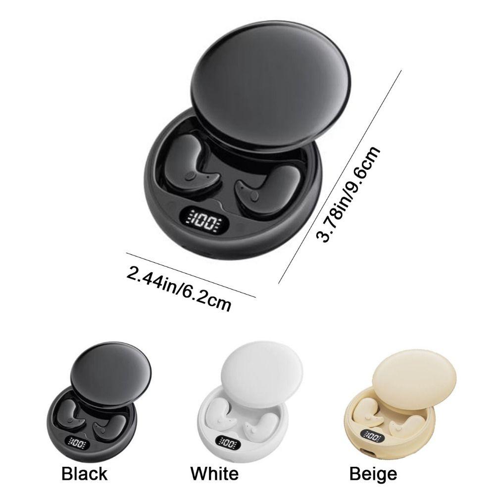 LED Display Bluetooth Earphones Bluetooth 5.3 Invisible Sleep Headphones Deep Sleep Earbuds  Office
