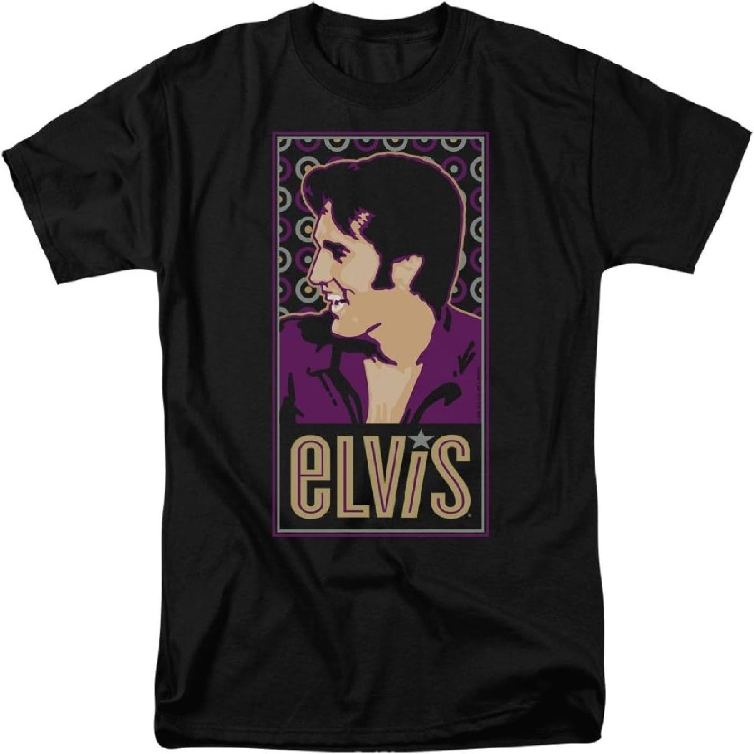 

LOGOVISION Elvis Presley Elvis is Unisex Adult T Shirt for Men and Women XXXXXL чорний