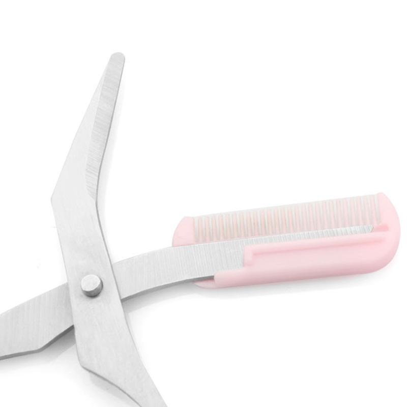 Kadın Paslanmaz Çelik Kaş Şekillendirme Kesme Makası Tarak Saç Dökücü Güzellik Aracı