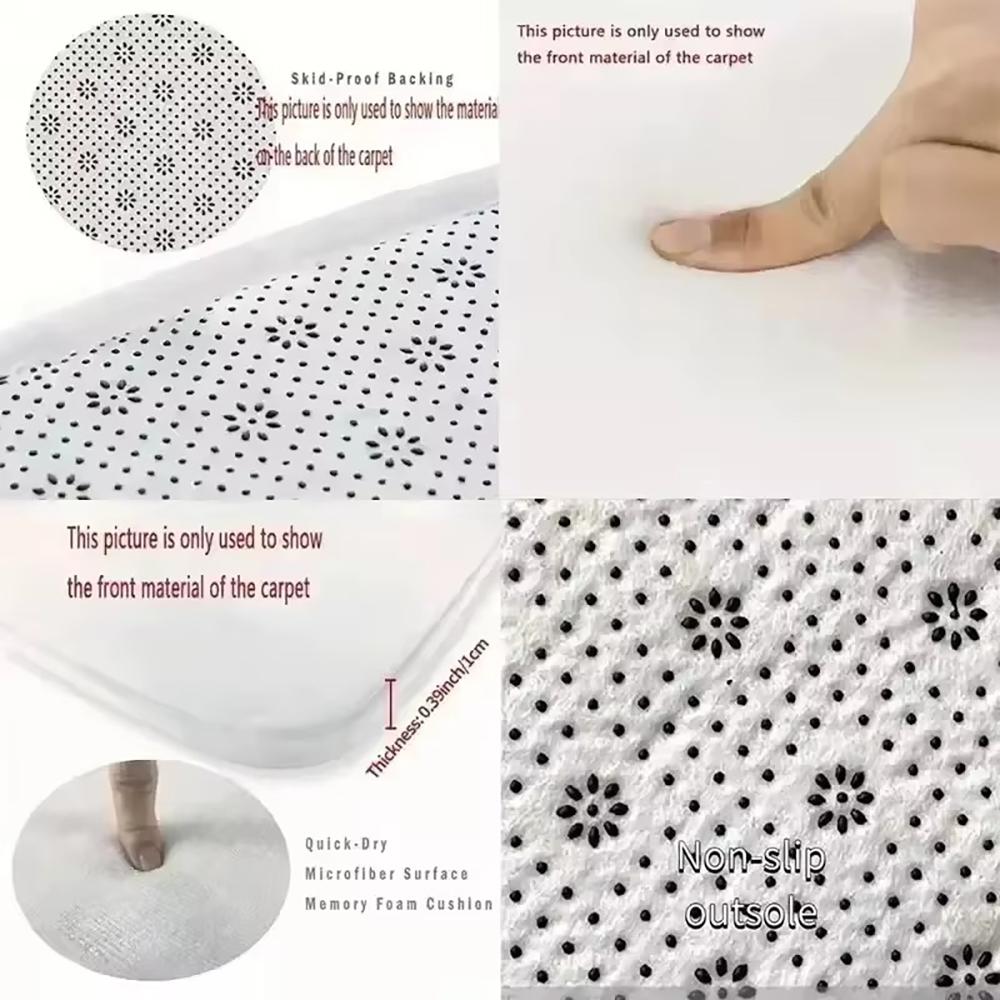 Manga D-Dandadan Fußmatte Weiche Flanell Eingangstür-Matte Rutschfest Saugfähig Badezimmer Schlafzimmer Bodenläufer