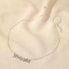 Personalized Baby Girl English Letter Necklace - Women's Minimalist Clavicle Chain Alloy Accessory
