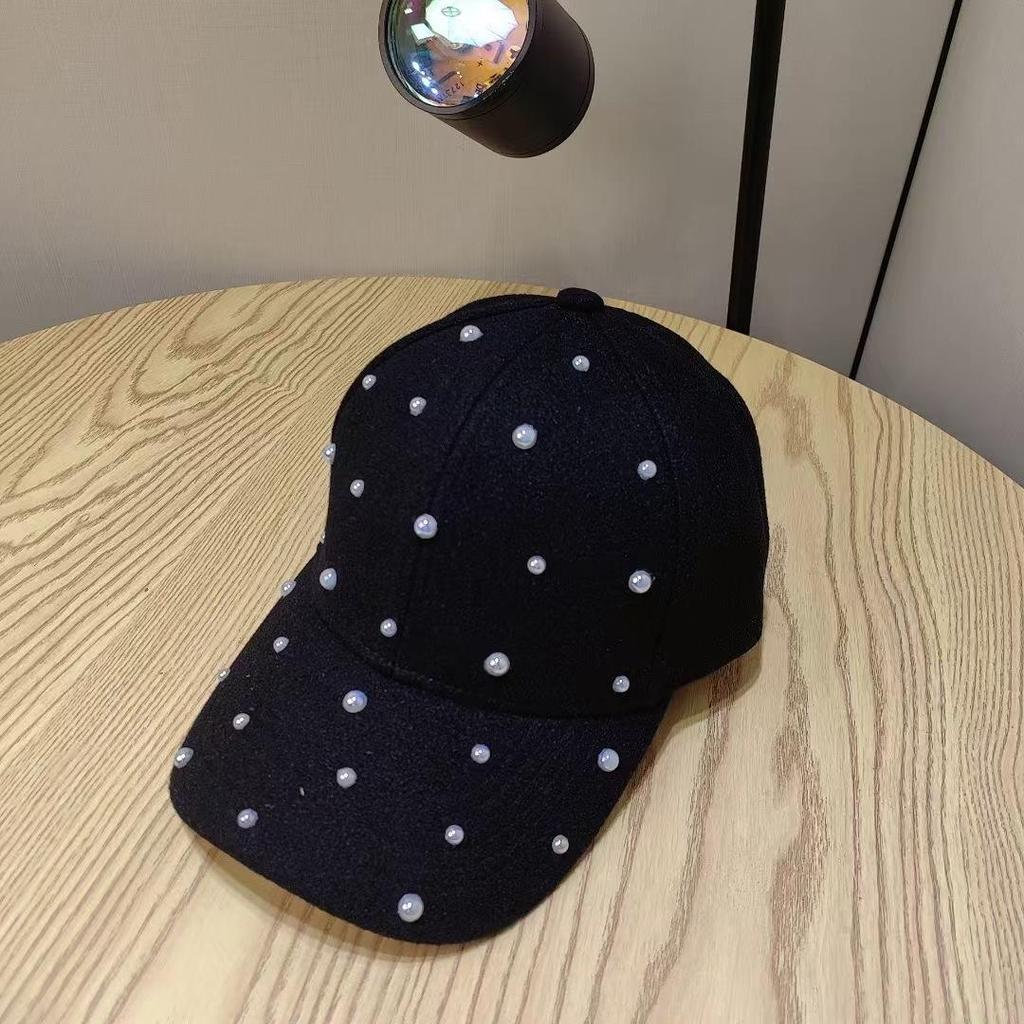 Fashion Pearl Elegant Baseball Cap For Women Outdoor Casual Sun Protection Bones Hat Gorras Casquette