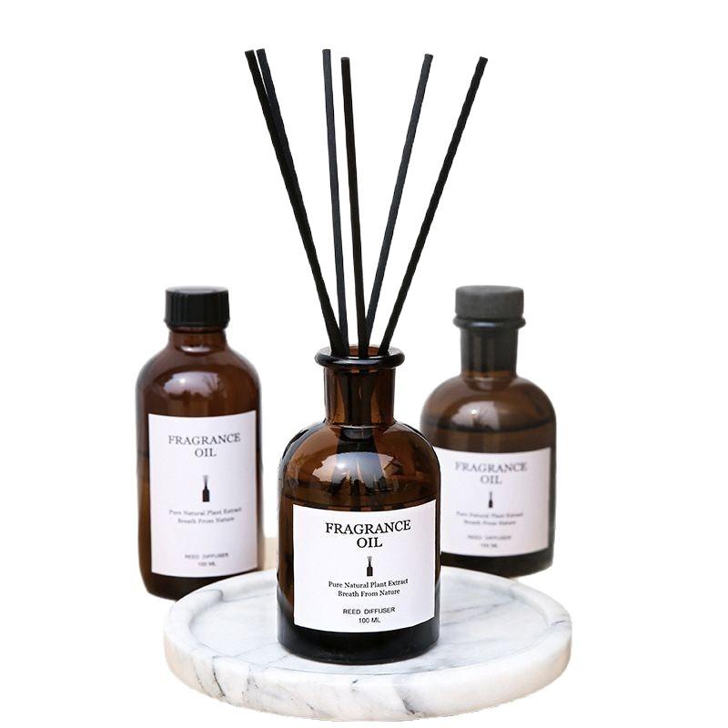 100ml Fireless Aromatherapy Essential Oil Rattan Aroma Bedroom Toilet Deodorant Household Decoration Gift Diffuser Air Freshener