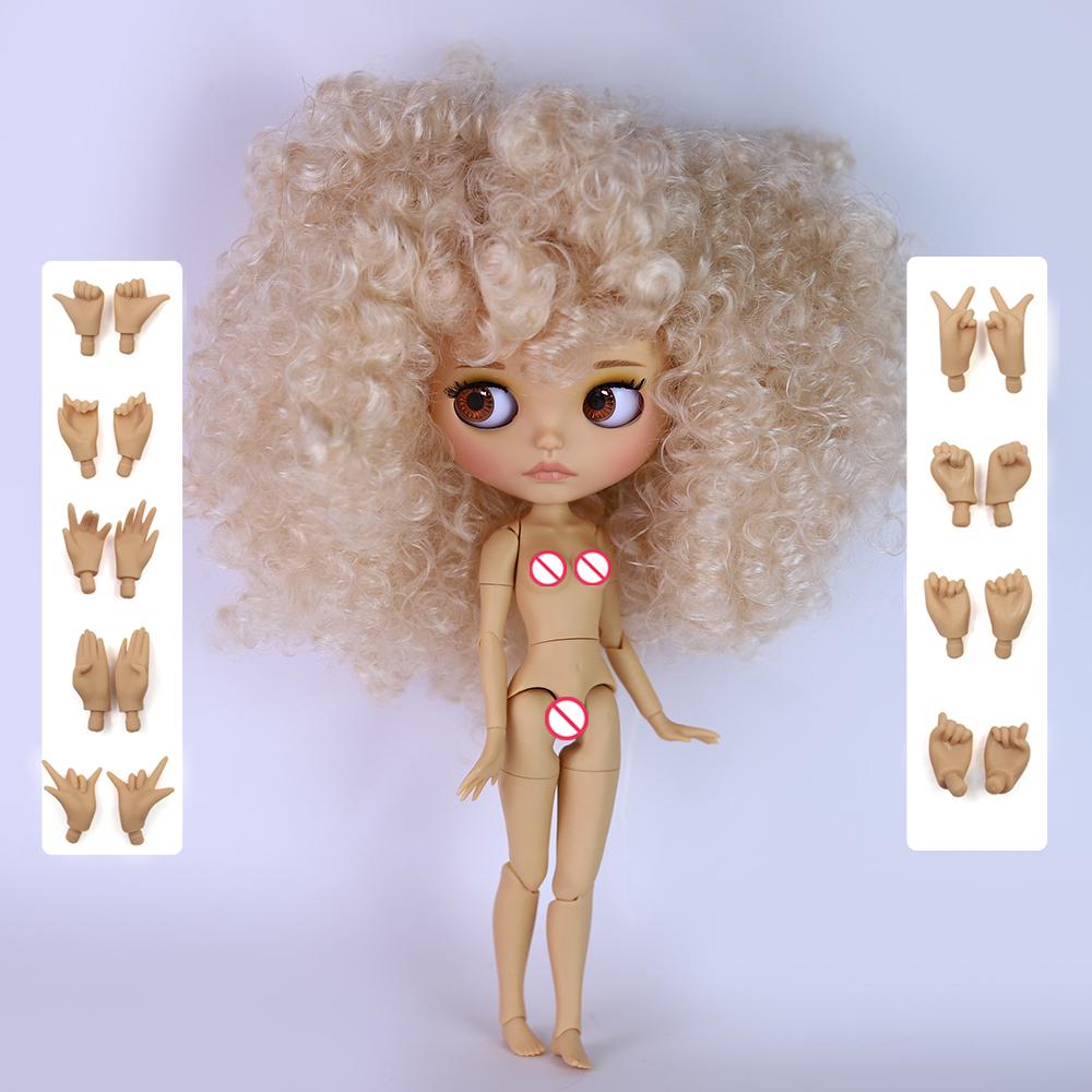 ICY DBS Blyth Doll 1/6 Joint 30cm Brown Skin Matte Face Toothed Mouth Girl Doll BJD Toy Gift