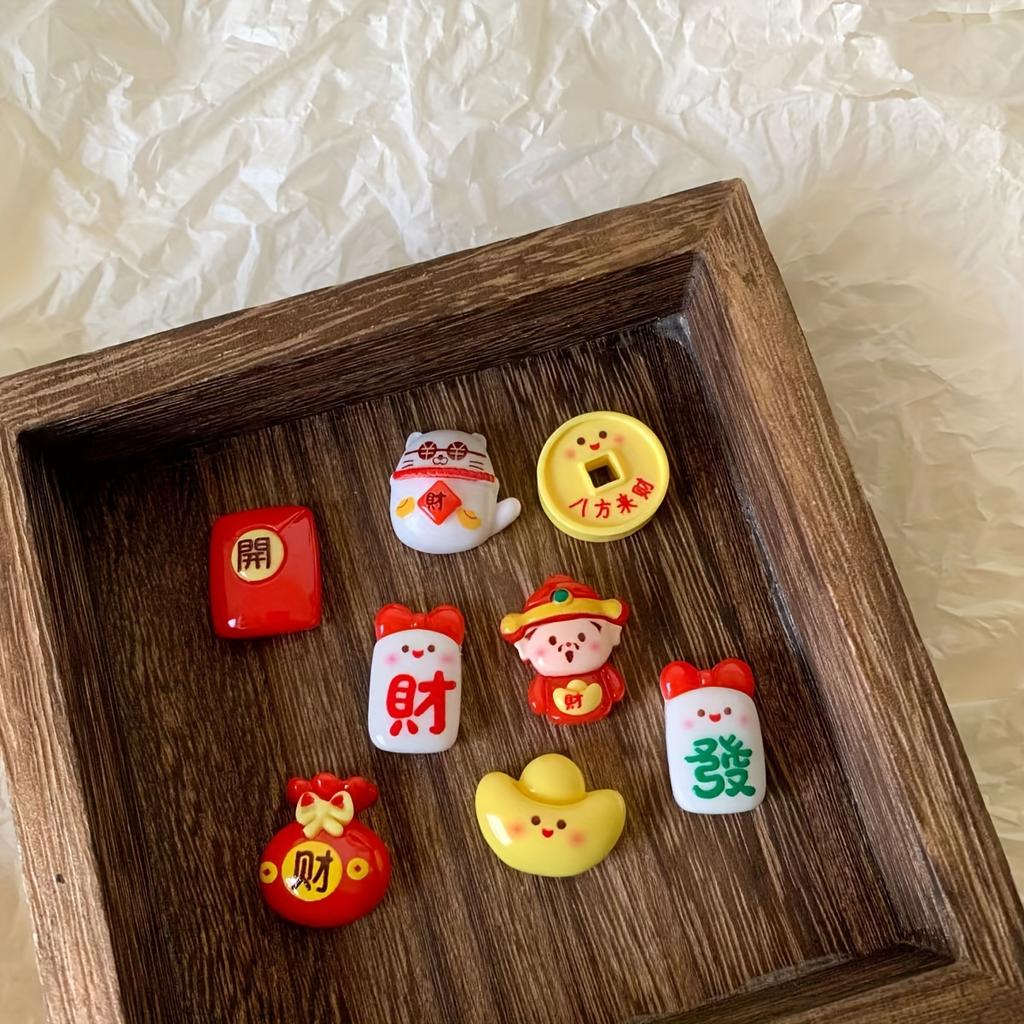 Celebrating Spring Festival and New Year Refrigerator Stickers with Creative Red Envelopes Gold Ingots Magnetic Stickers Magnets