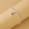 Exquisite Star and Moon Diamond Pendant Anklet for Women