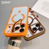 Ring Lens Stand Holder For Magsafe Case For iPhone 16 Pro Max 17 Air 15 14 Plus 13 12 11 Clear Magnetic Change Back Cover