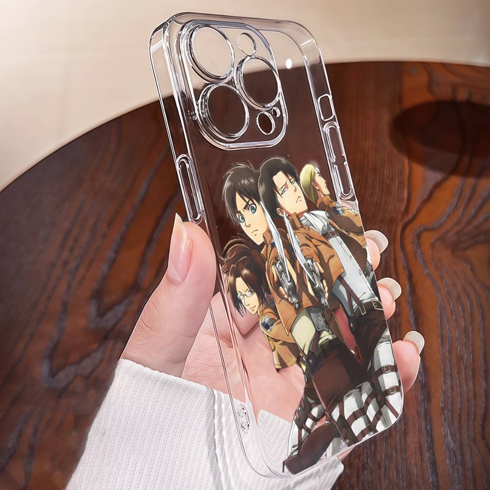 

A-Attack O-On Titanes Phone Case TPU For IPhone 17 16 15 14 13 11 12 Pro Max Mini Plus Soft Transparent Soft iPhone 11