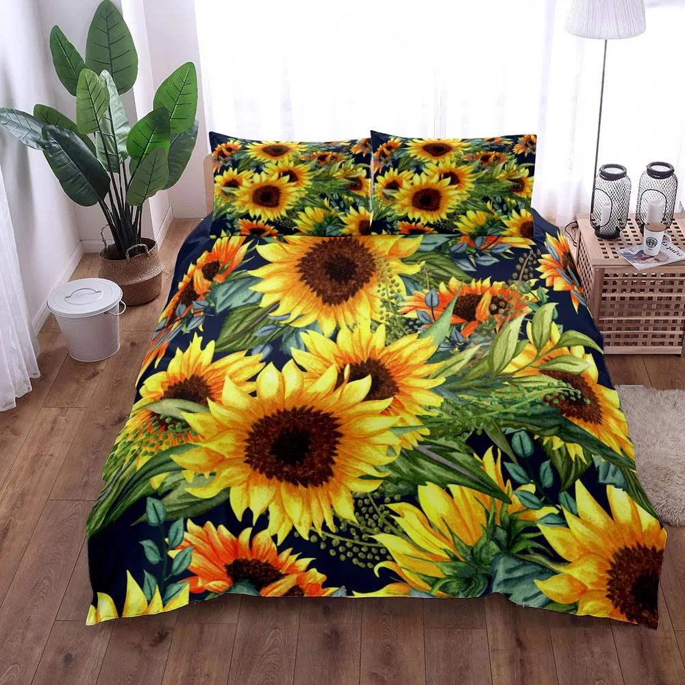 Vintage povlečení s motivem Slunečnic od Van Gogha King Queen Double Full Twin Single Size