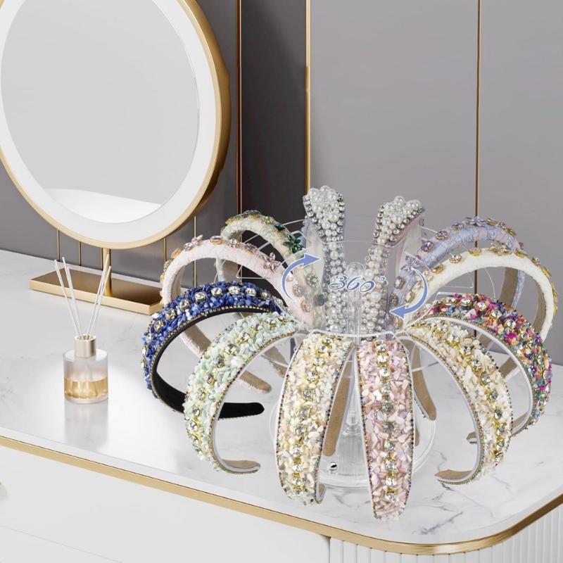 Clear Acrylic Headband Holder Versatile Acrylic Headband Display Stand Organizers for Home or Store Decoration