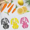 12Pcs/Set Nonwoven Forks Knives Place Mat Colorful Rabbit Placemat For Happy Easter Party Table Decoration Table Setting Supply