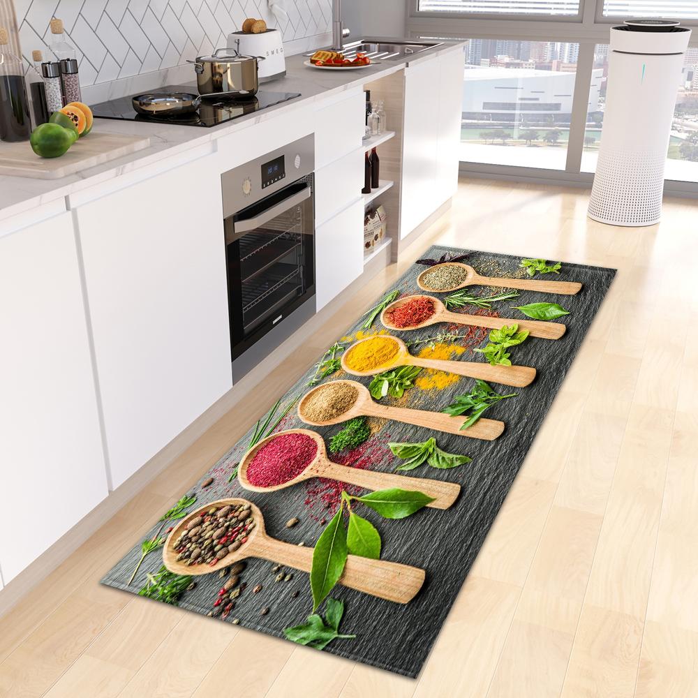 Home Porch Bedroom Balcony Living Room Floor Mat Bathroom Non-slip Long Carpet Kitchen Mat Porch Door Mat