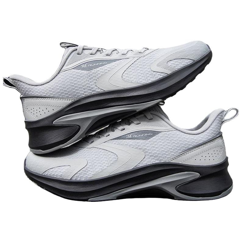361 Peak Tooth Slip Resistant Abrasion Resistant Low top Casual Running Shoes Men's Gray 672512246F-3