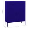 Storage Cabinet Navy Blue 80 x 35 x 101.5 cm Steel