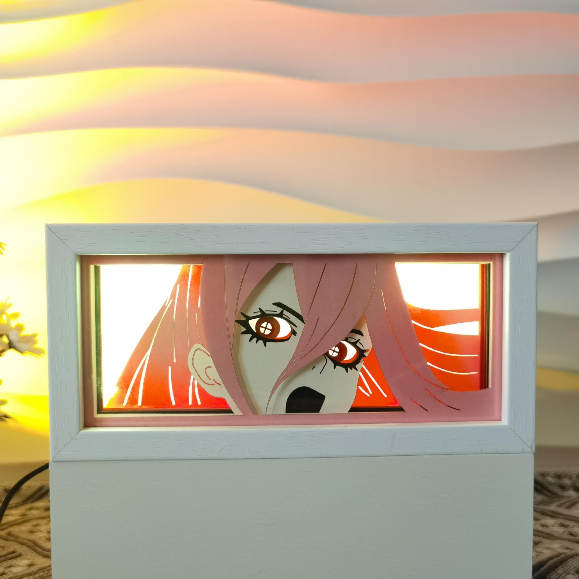 

Человек-бензопила Ночник 19,8 см/7,8 дюйма 3D Аниме Фигурки Дэндзи Почита Периферия Мультяшная Спальня Коллекционные Подарки на День Рождения Игрушки Fixed Light As Shown